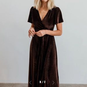 NWT Baltic Born Andi Ribbed Velvet Wrap Dress XXXL